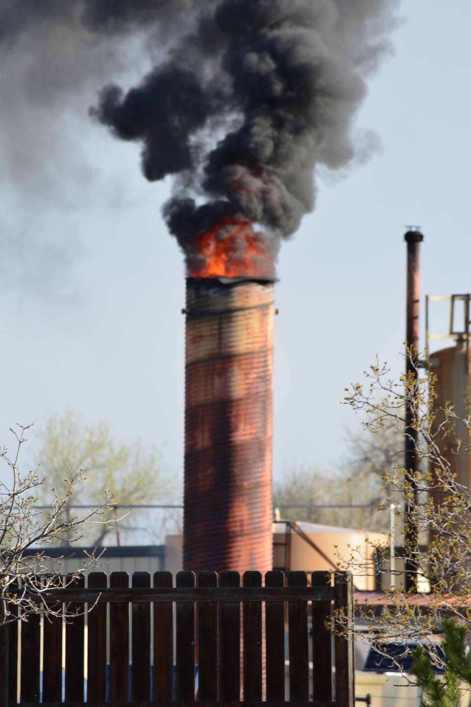 A fire broke out at Prospect Energy's Fort Collins Meyer tank battery site near the Hearthfire neighborhood north of Fort Collins on May 9.