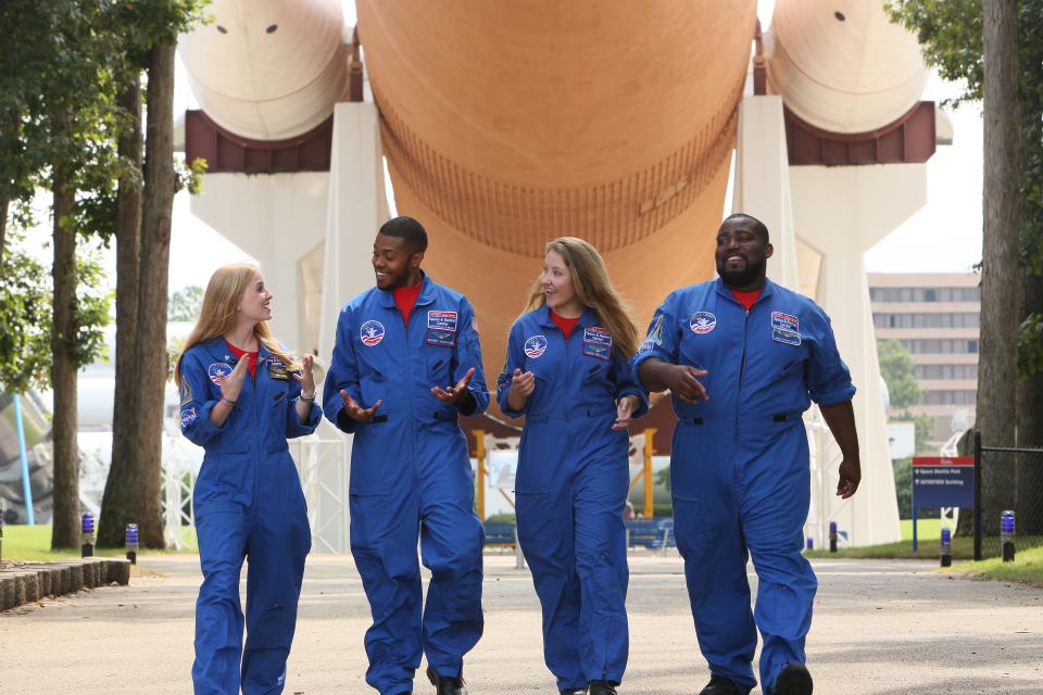 The U.S. Space and Rocket Center and Space Camp in Huntsville, Ala., offer training and various hands-on exhibits.