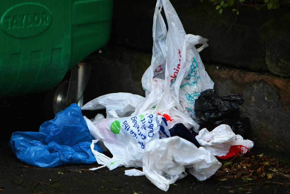 Plastic bag use has fallen 90% since the 5p levy was introduced (Getty Images)