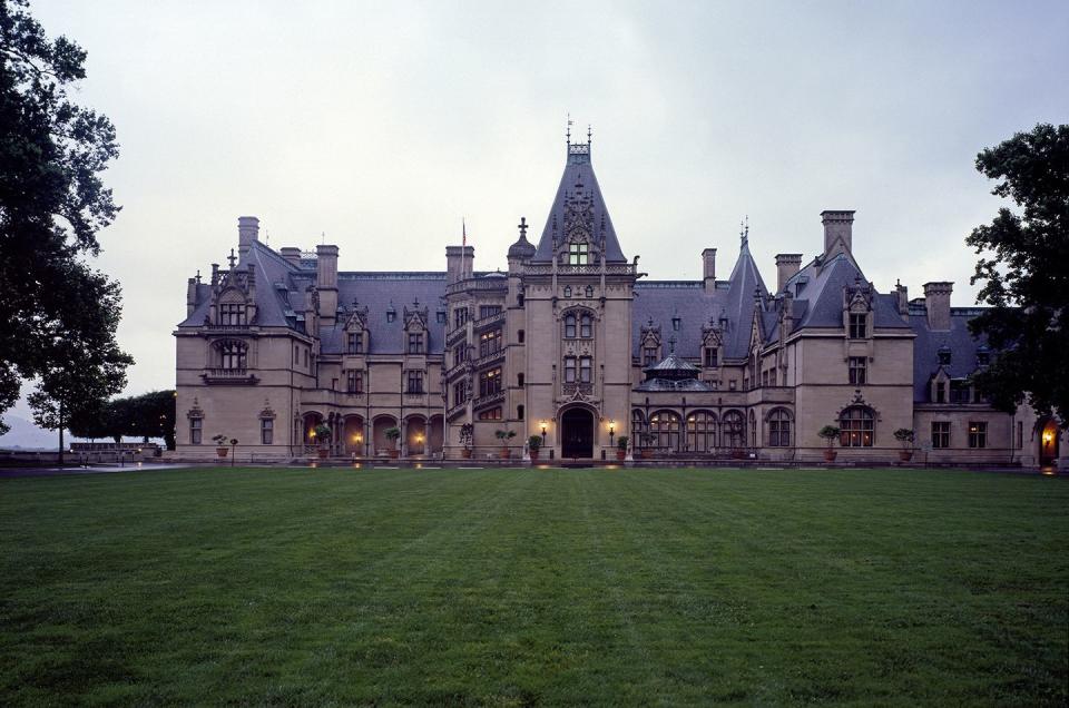 <p>The stately 250-room <a href="http://www.biltmore.com" rel="nofollow noopener" target="_blank" data-ylk="slk:Biltmore Mansion" class="link ">Biltmore Mansion</a> in Asheville, North Carolina was built by George Vanderbilt as a country home in 1889 after he fell in love with the Blue Ridge Mountains. Today, visitors can tour the impressive main building as well as its gardens and winery. </p>
