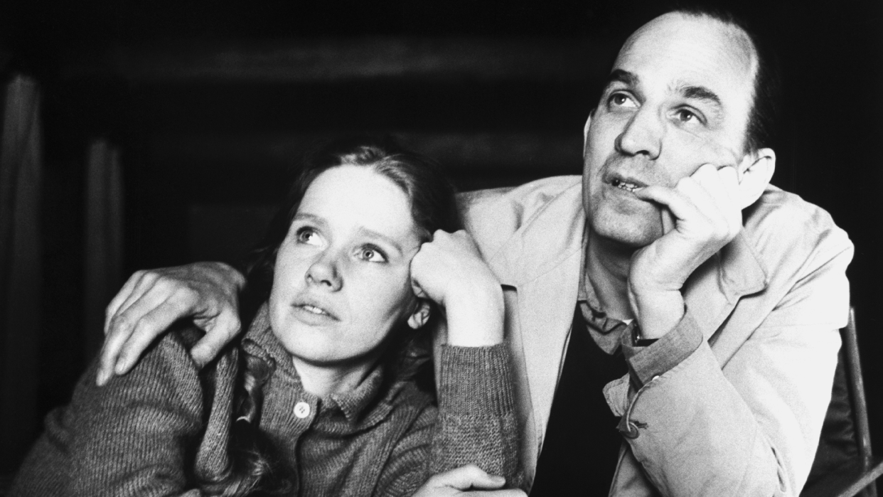 Liv Ullmann and Ingmar Bergman on set. (Photo: Getty Images)