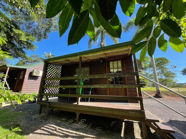 Das Tiny House von außen.  - Copyright: Monica Humphries/Insider