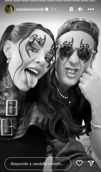 Cande Tinelli y Coti Sorokin, enamorados en Instagram (Foto: Instagram/@candelariatinelli)