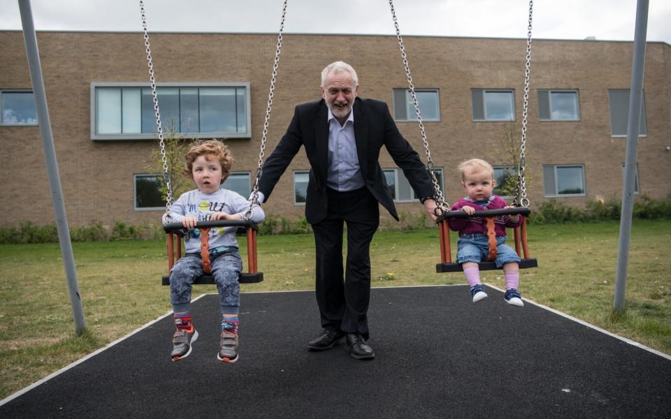 Jeremy Corbyn on the campaign trail in Oxford on Thursday - Credit: Carl Court/Getty Images Europe