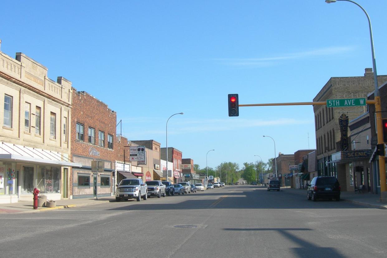 Downtown Lisbon, North Dakota