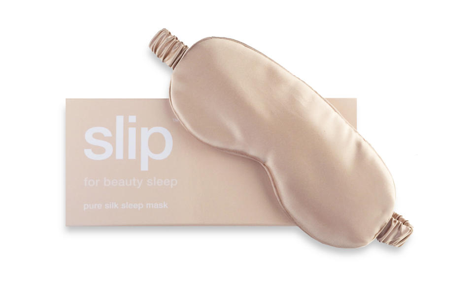 Slip Silks ultra soft, anti-aging sleep mask is the ultimate comfort while on a red-eye. Its made of mulberry silk, and comes in several pretty, neutral colors.To buy: sephora.com, $45