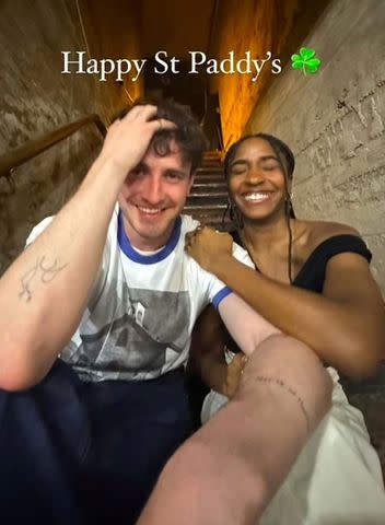 <p>Ayo Edebiri/Instagram</p> From Left: Paul Mescal and Ayo Edebiri in a St. Patrick's Day selfie