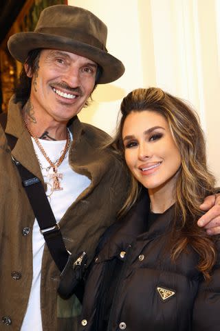 <p>Tommaso Boddi/GA/WWD via Getty</p> Tommy Lee and Brittany Furlan in 2022