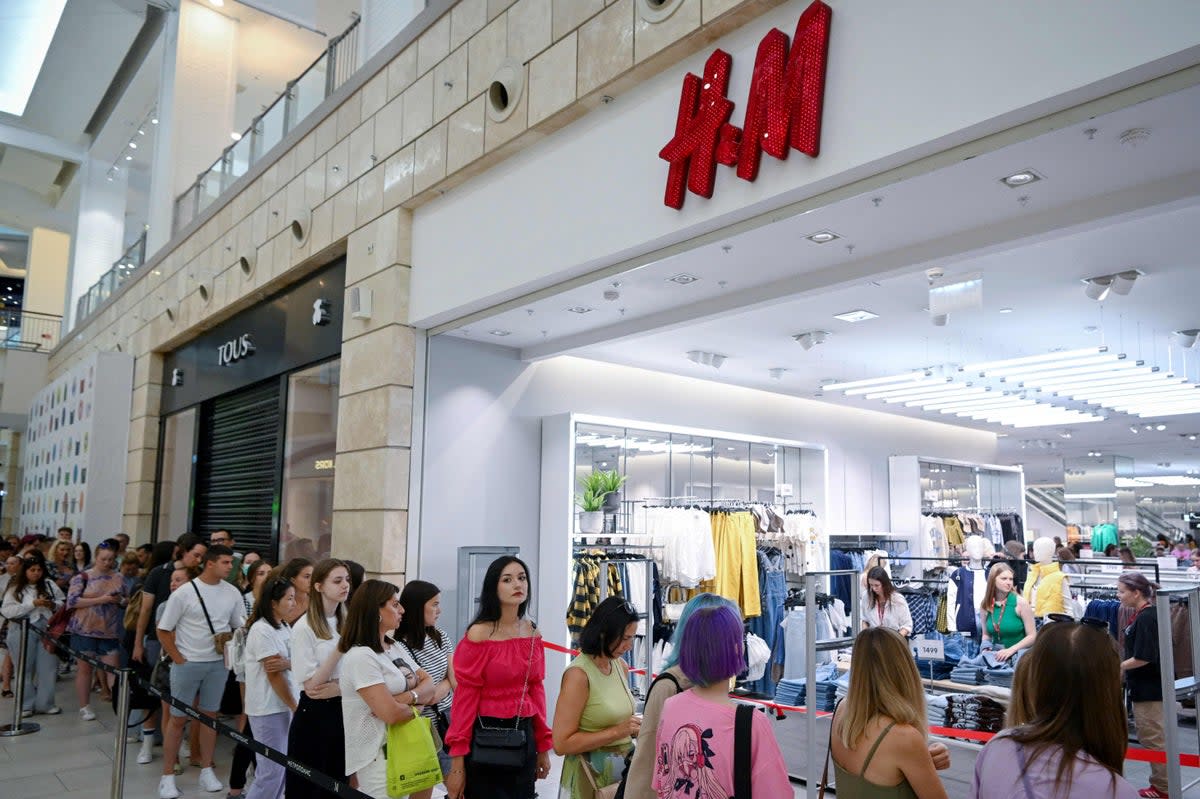 H&M closed its operations in Russia after the invasion of Ukraine   (AFP via Getty Images)