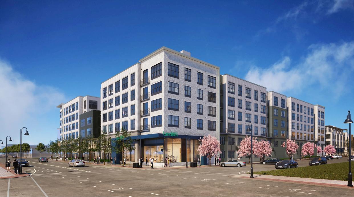 An artist's rendering of Surfhouse, a 226-unit luxury development expected to open on Kingsley Avenue in Asbury Park the summer of 2025.