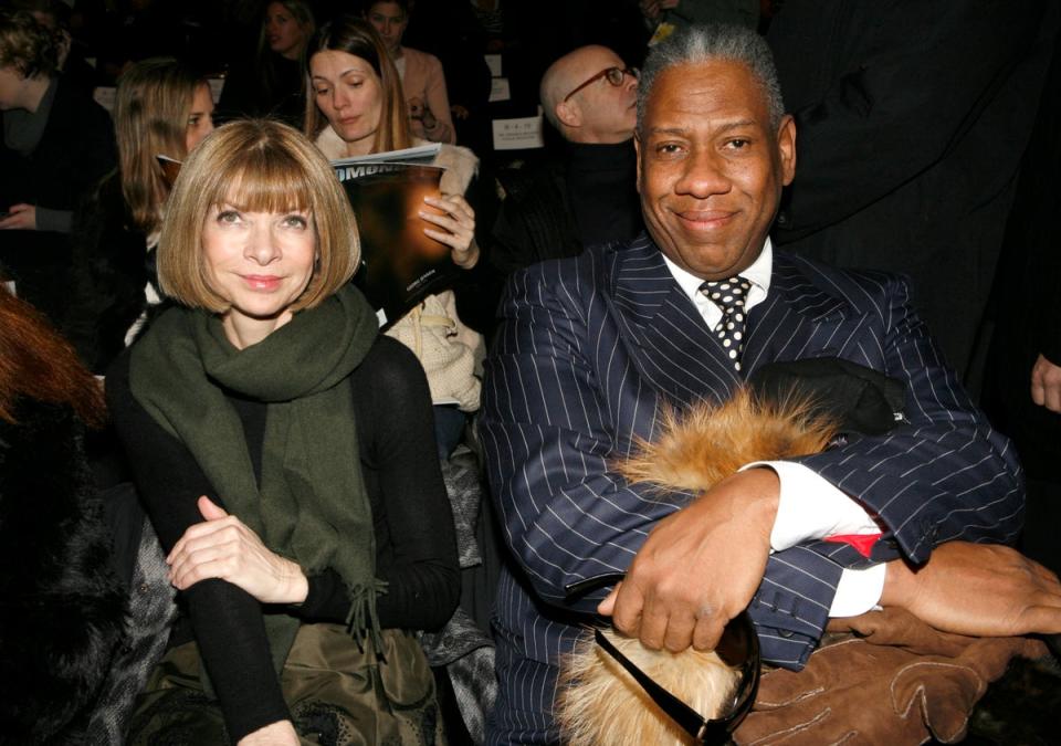 Vogue editor-in-chief Anna Wintour and Vogue editor at large André Leon Talley (Diane Bondareff/AP) (AP)