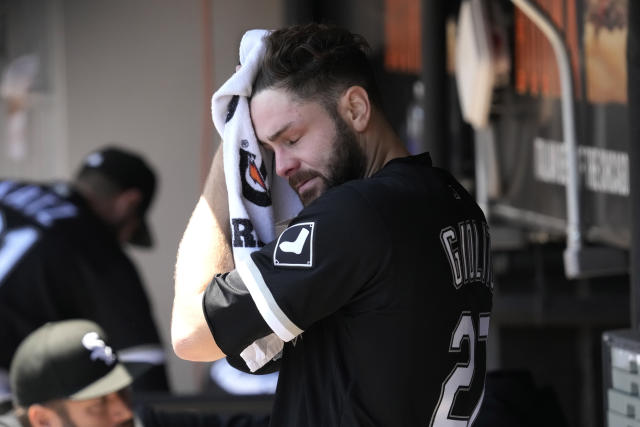 Billy Hamilton of the Chicago White Sox stands in the dugout prior