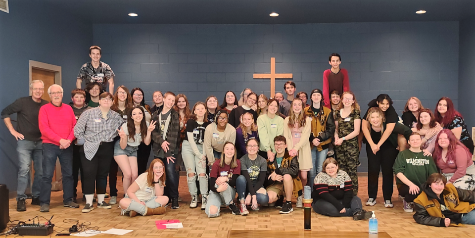 About 50 students attended a tri-county music department get together last year at Roscoe United Methodist Church that featured guest musicians, line dancing and more. Grace Cullison and Paige Nicely of River View High School are planning a second one for March 4 as part of their senior project.