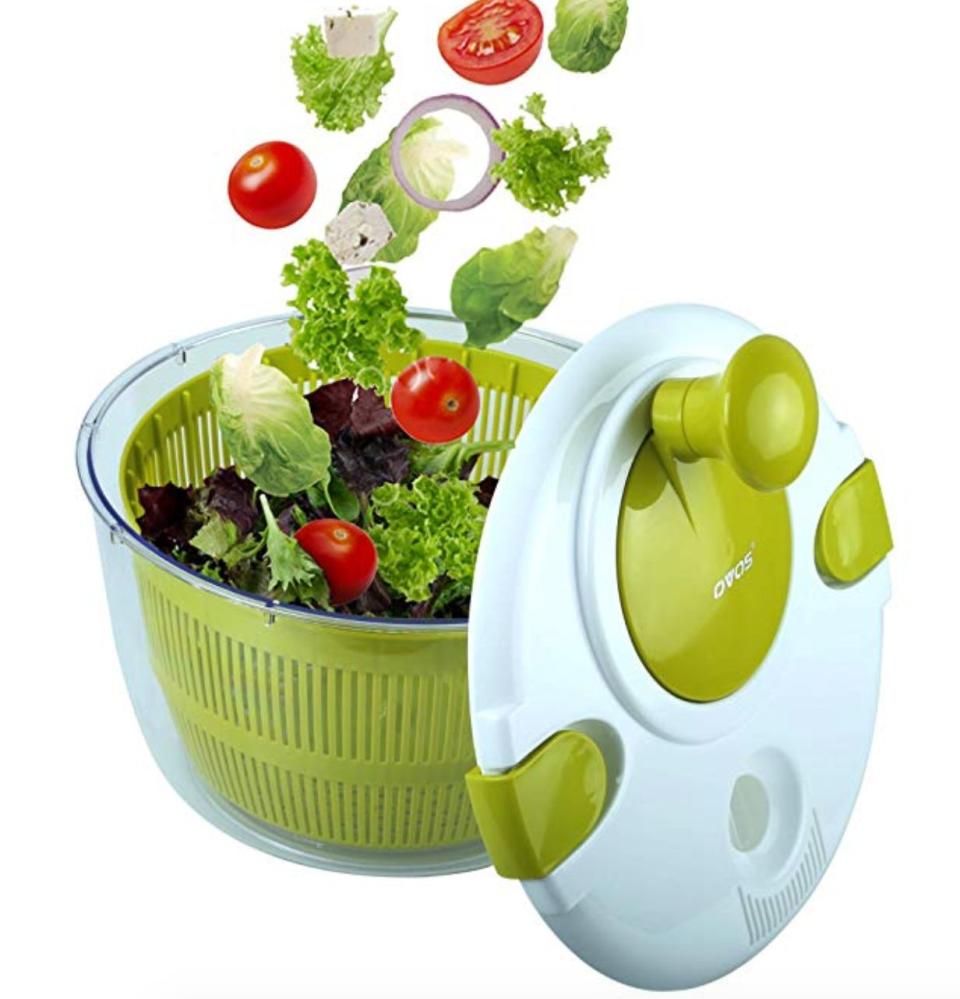 Do you really need a salad spinner? No, probably not, but they sure are useful to have. Grab this <strong><a href="https://amzn.to/2jT5n8d" target="_blank" rel="noopener noreferrer">OVOS 5-quart salad spinner</a></strong> for 55% off on July 16.&nbsp;<br /><br /><strong><a href="https://amzn.to/2jT5n8d" target="_blank" rel="noopener noreferrer">SHOP THE SPINNER</a></strong>