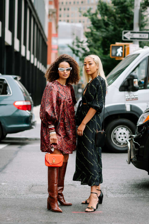 <p>On the street at New York Fashion Week Spring 2020. Photo: Jeremy Kang/Fashionista</p>