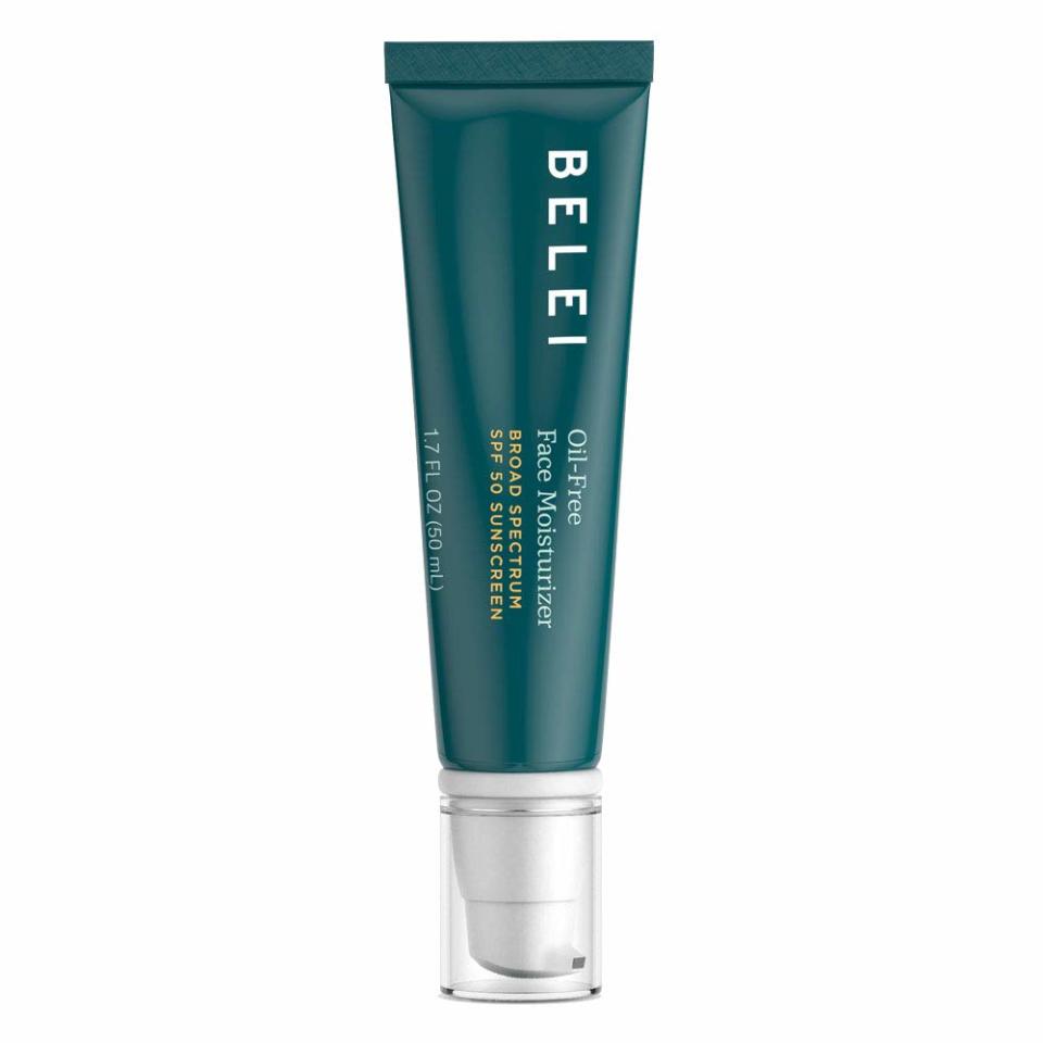 Belei Oil-Free Face Moisturizer, UVA/UVB SPF 50 Sunscreen. (Photo: Amazon)