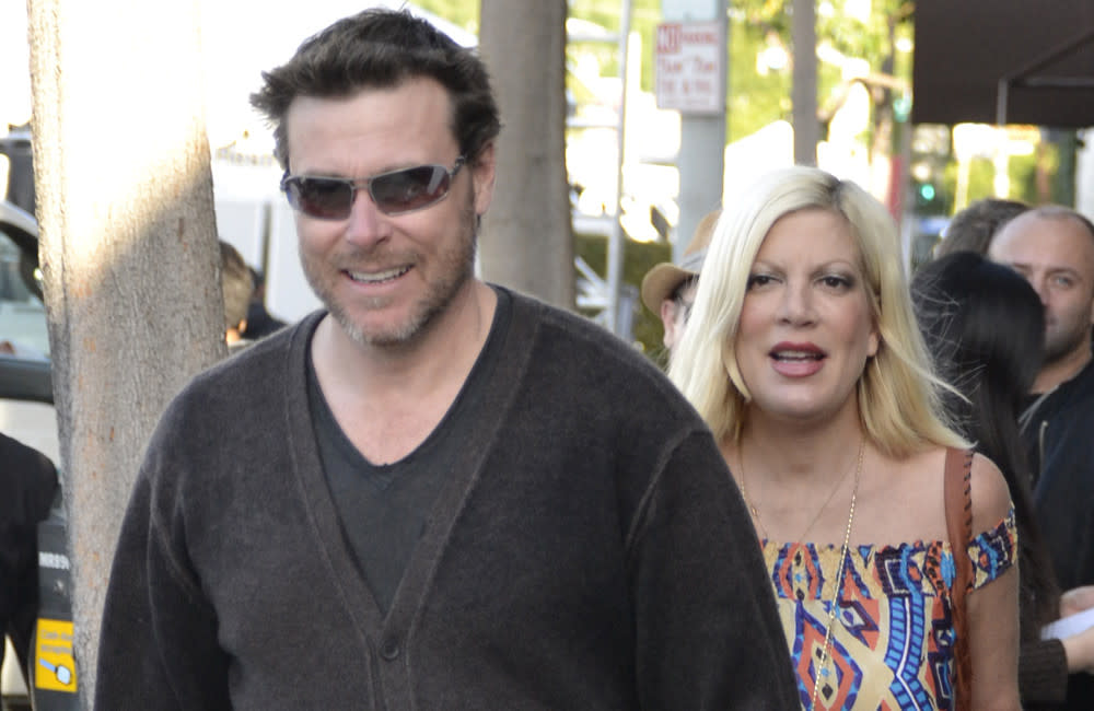 Tori Spelling and Dean McDermott are thought to be living separate lives credit:Bang Showbiz