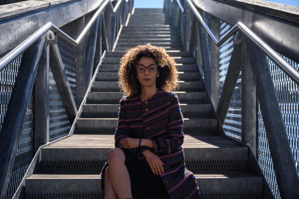 Masih Alinejad, une dissidente politique iranienne, le 6 octobre 2022 à New York - ED JONES / AFP