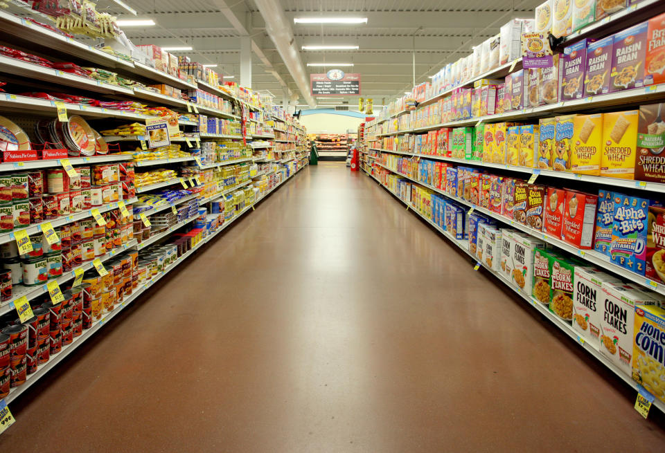 Grocery store aisle