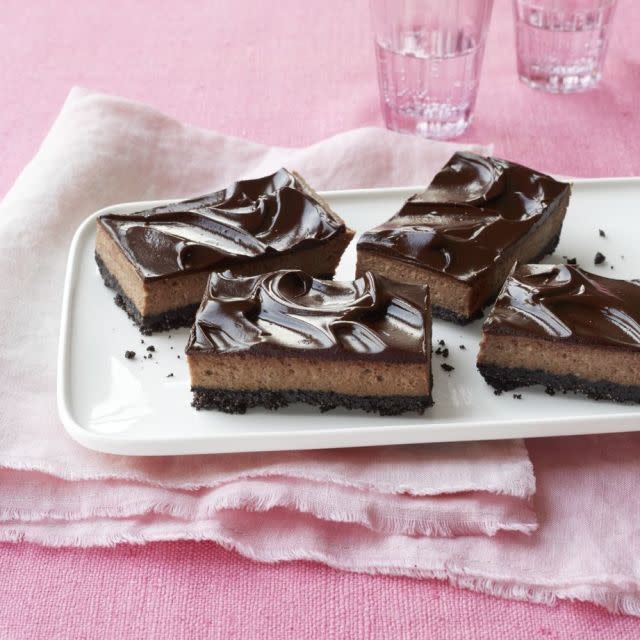 Triple-Chocolate Cheesecake Bars