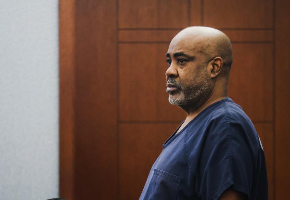 Tupac Shakur murder suspect Duane Davis appears in a Las Vegas area court. (Getty Images)
