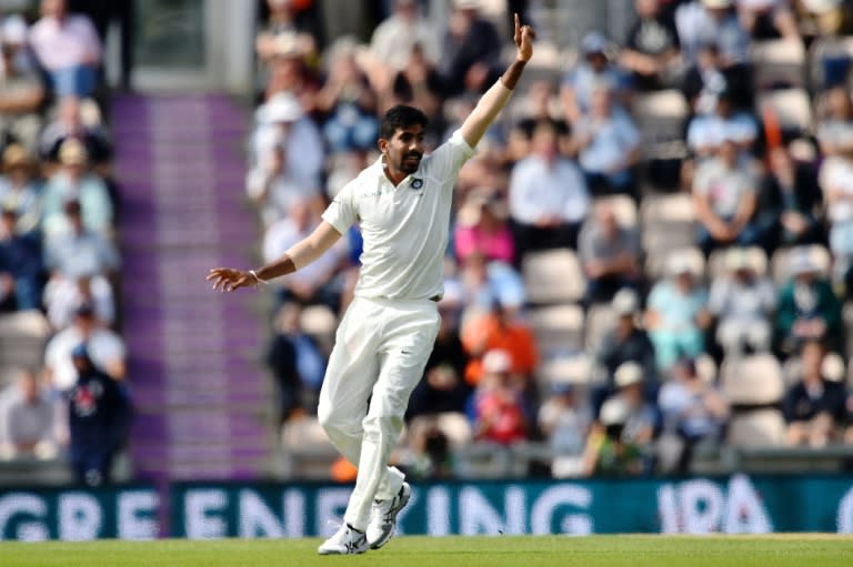 India's Jasprit Bumrah removed England's Jonny Bairstow on Thursday for 6 for his second wicket on the first morning of the fourth Test