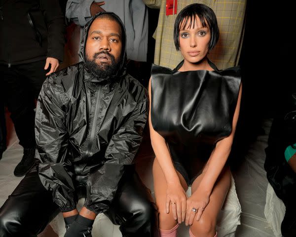 <p>Swan Gallet/WWD via Getty</p> Kanye West and Bianca Censori in Milan in February 2024