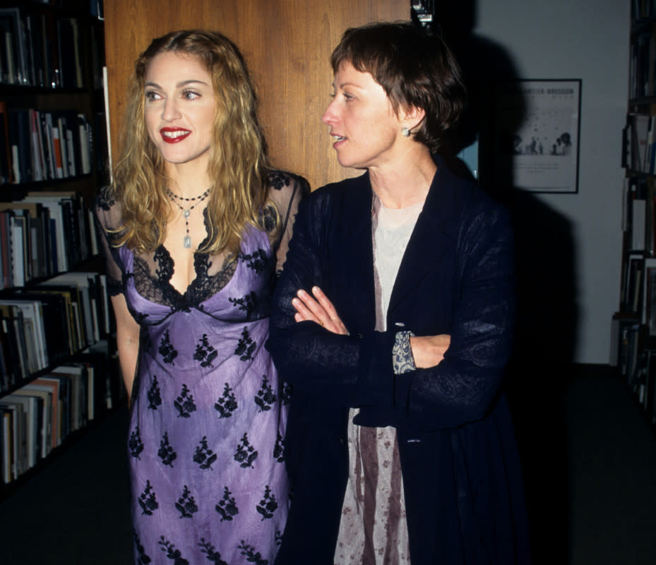 Madonna and Cindy Sherman in 1997.<p>Photo: Kevin Mazur Archive/WireImage</p>