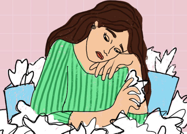 dry hair daily routine clipart