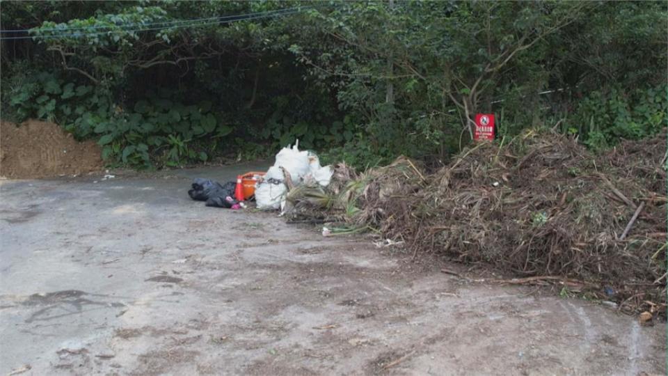 公園棄置樹枝、廢棄物淪垃圾場　基隆市府限期清運