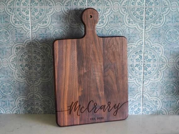 10) Personalized Serving Board