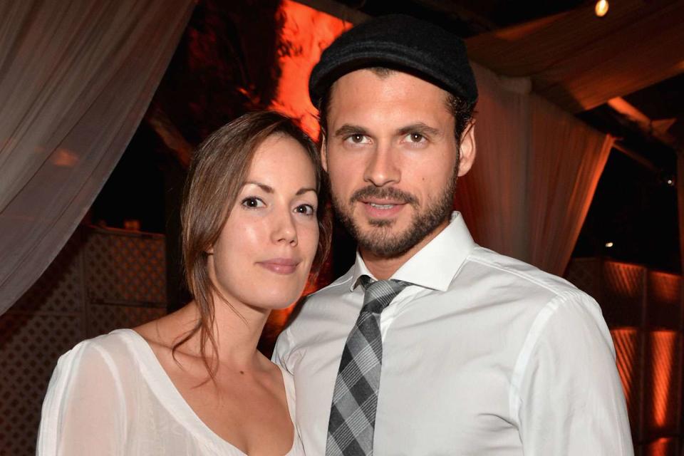 <p>Alberto E. Rodriguez/Getty</p> Adan Canto and wife Stephanie attend NDRC Food For Thought Benefit celebrating safe and sustainable eating on May 29, 2014