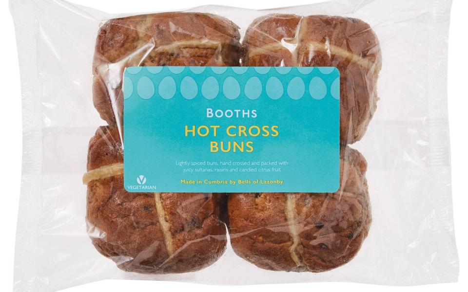 Booths Hot Cross Buns 