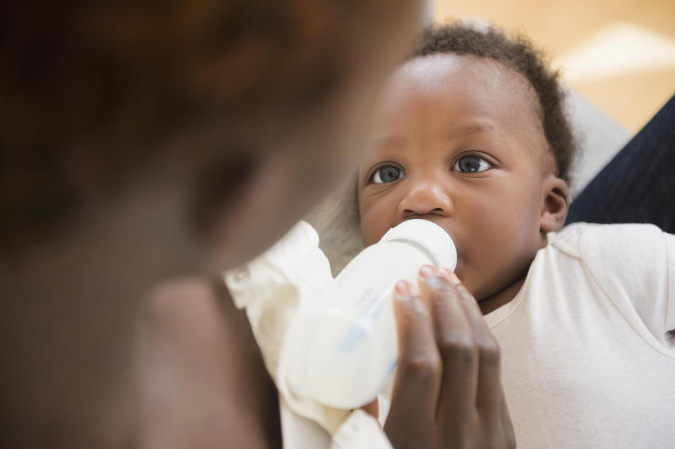 Giving water to an infant baby can also impact how much nourishment they get. Source: Getty