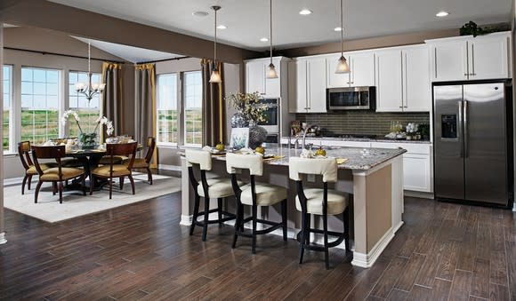 Interior of a newly constructed home.