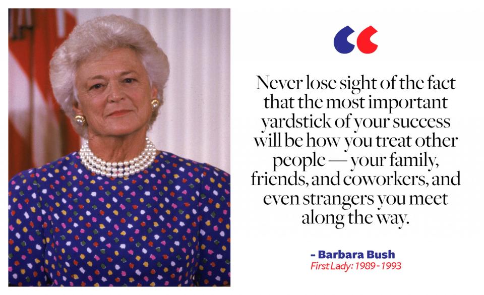 Barbara Bush, first lady: 1989-1993