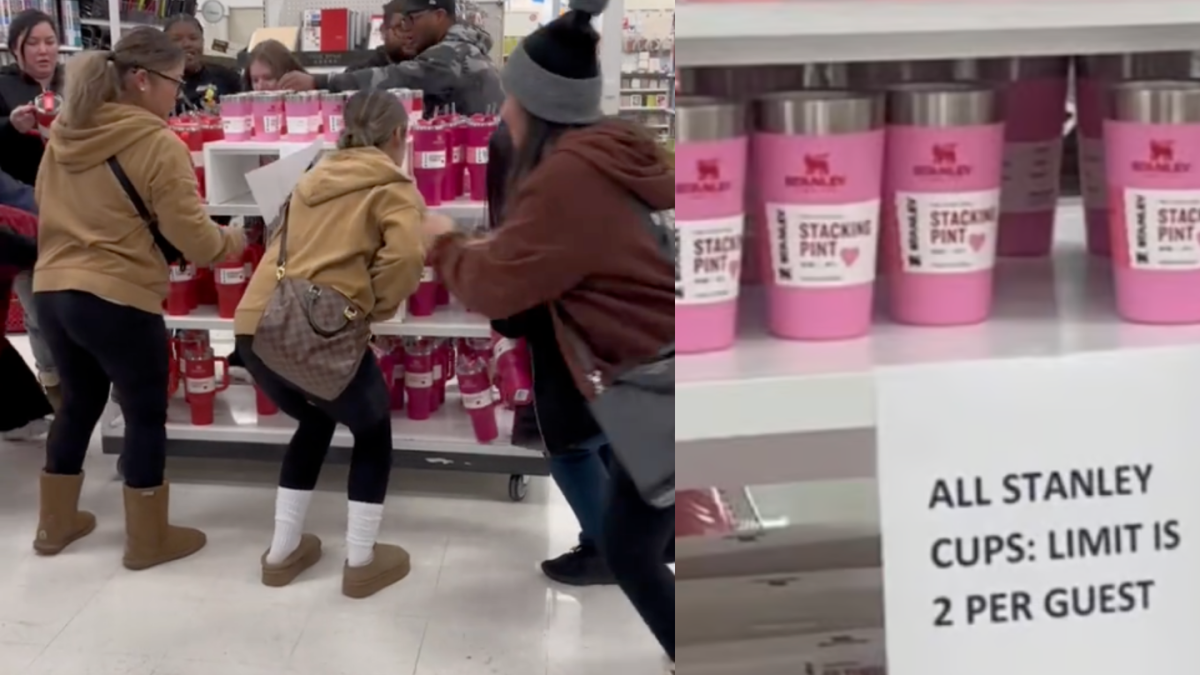 Rose-hued Stanley cups trigger a frenzy among Target shoppers