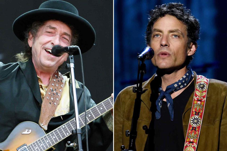 <p>Taylor Hill/FilmMagic ; Michael Kovac/WireImage</p> Bob Dylan performs during the 2009 Rothbury Music Festival on July 5, 2009. ; Jakob Dylan performs onstage during MusiCares Person of the Year honoring Tom Petty on February 10, 2017 in Los Angeles, California.  