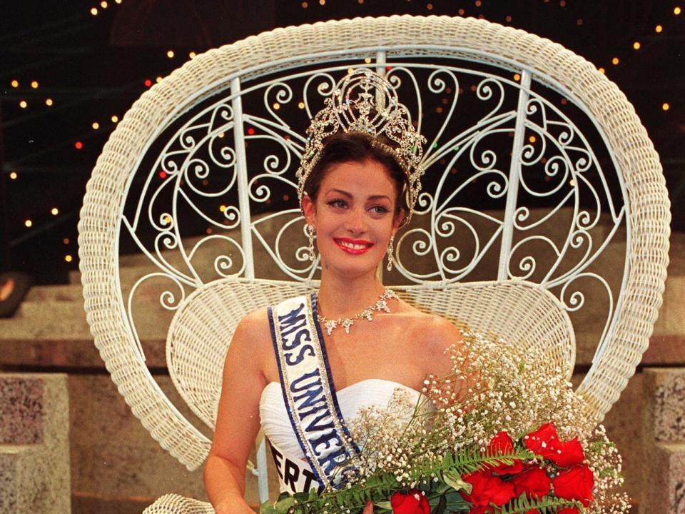 Miss Puerto Rico Dayanara Torres after winning Miss Universe 1993