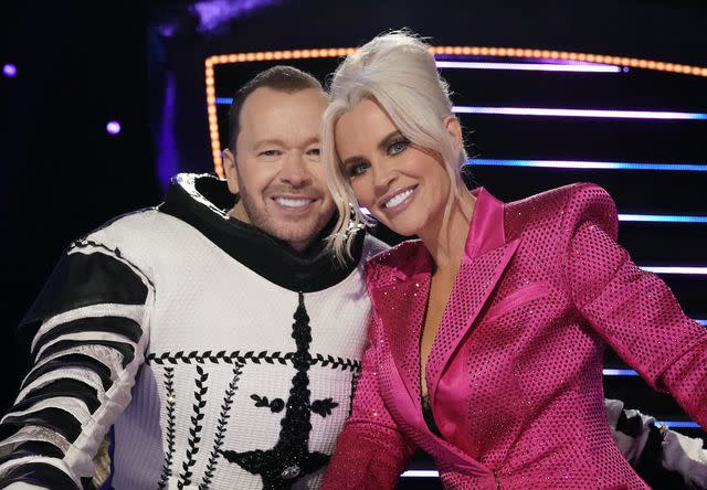 FOX via Getty Images Donnie Wahlberg and Jenny McCarthy in the semifinals episode of 'The Masked Singer'