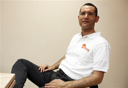 Nadav Kidron, CEO of Oramed Pharmaceuticals, poses for a photo at the company's offices in Jerusalem September 29, 2013. REUTERS/Baz Ratner