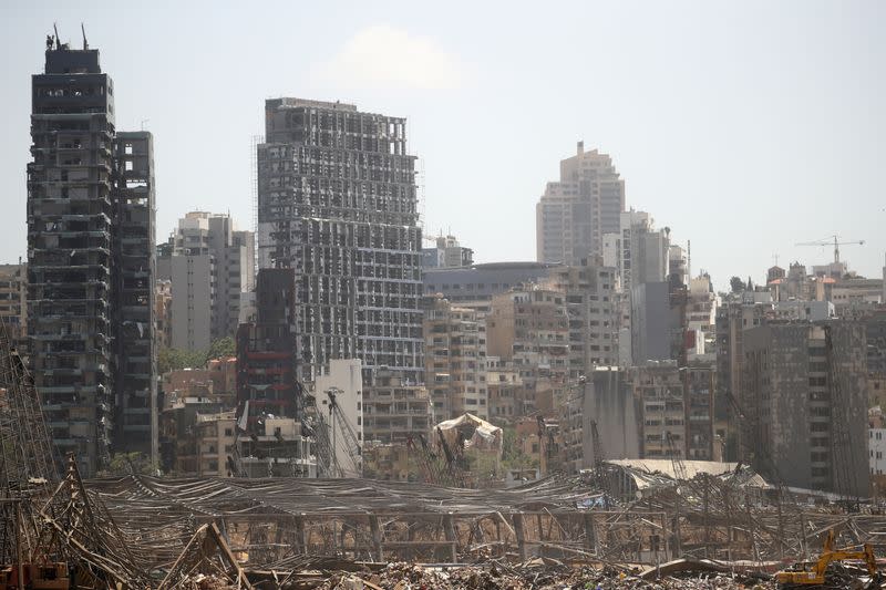 Aftermath of Tuesday's blast in Beirut's port area