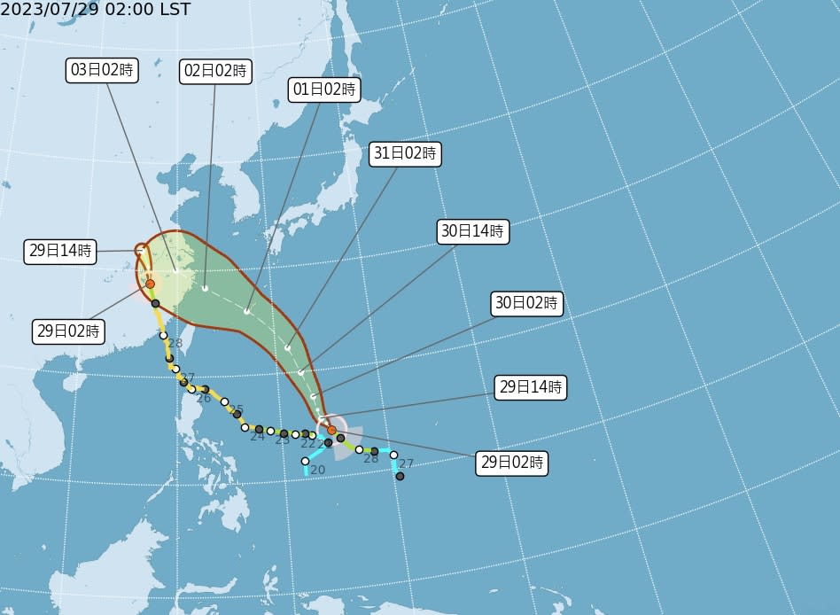 （圖取自中央氣象局網站）