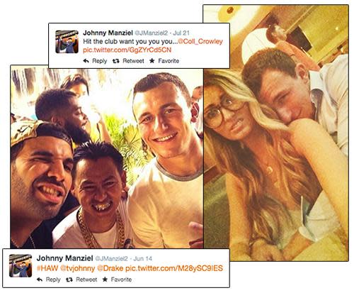 Photos and tweets from Johnny Manziel