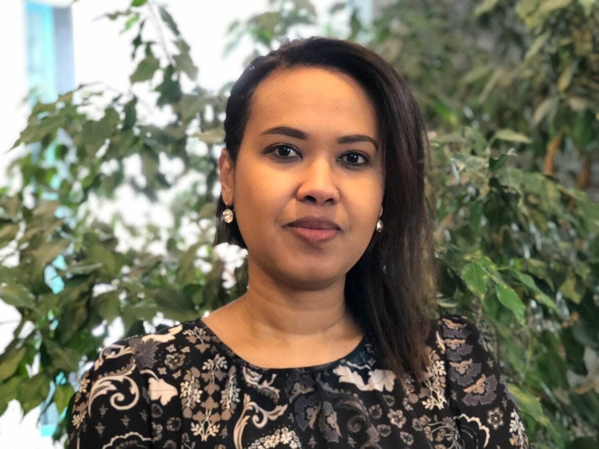 As one of the leads of Ottawa Public Health's new mental health initiative, Hodan Aden says she hopes residents will feel more comfortable asking for help in a familiar community setting. (Idil Mussa/CBC - image credit)
