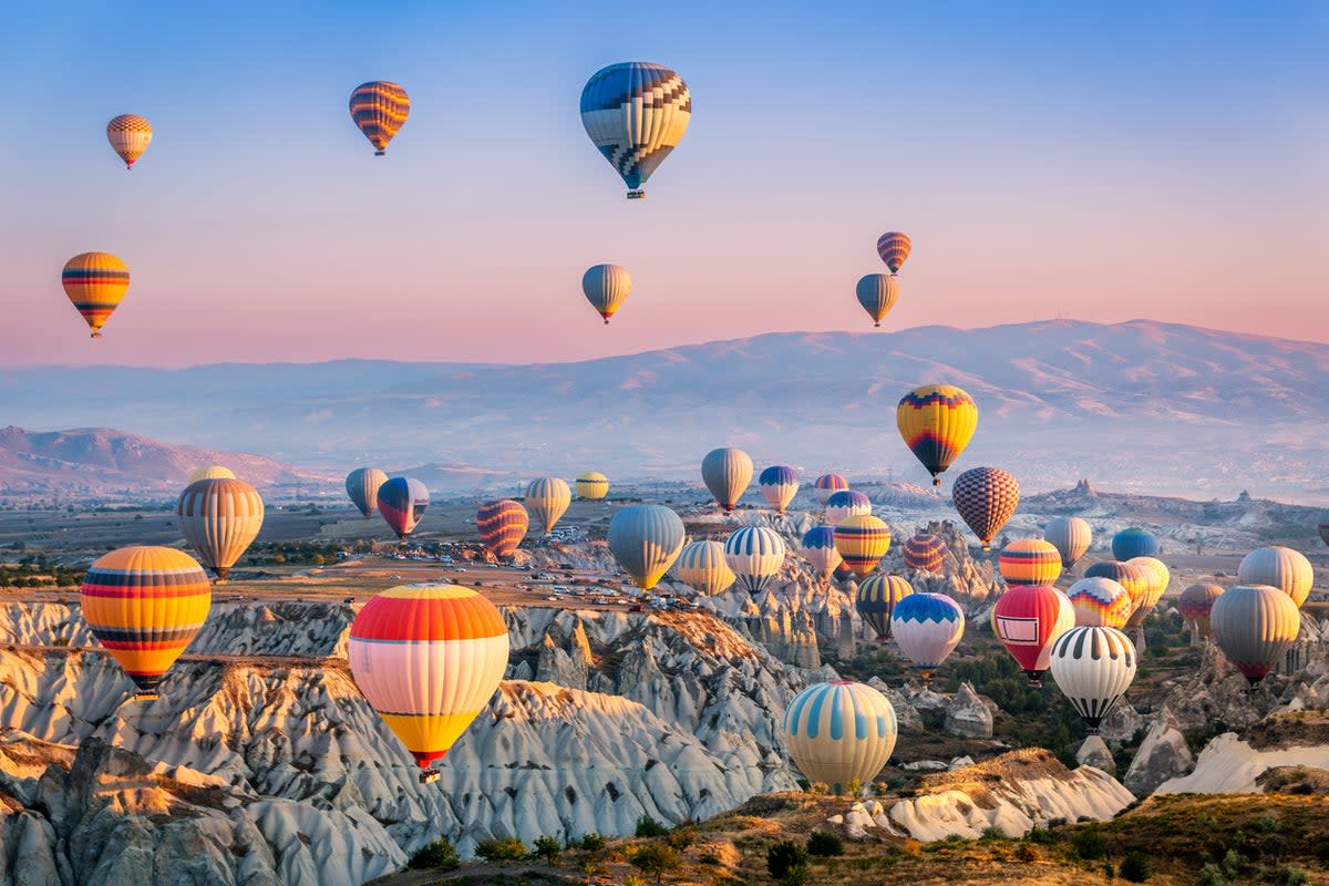 Watching the fleet of hot air balloons is a  Cappadocia favourite  (Getty)