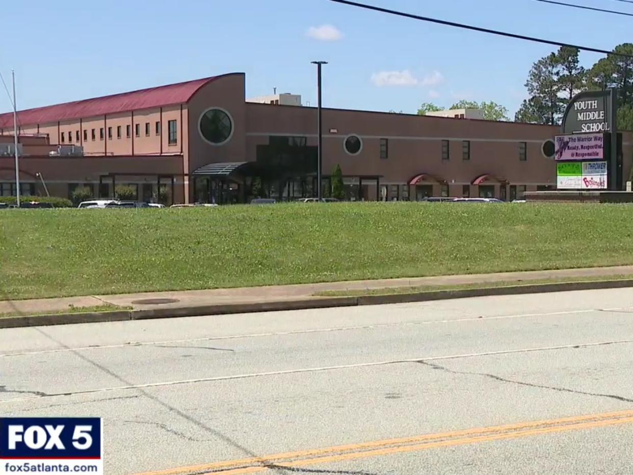 <p>Outside the Youth Middle School in Walton County, Georgia</p> (FOX 5 Atlanta)