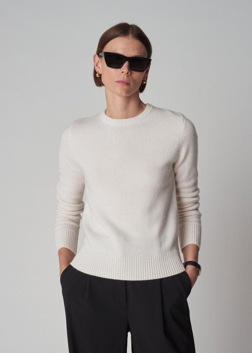 <p><a href="https://co-collections.com/products/crew-neck-sweater-ivory" rel="nofollow noopener" target="_blank" data-ylk="slk:Shop Now;elm:context_link;itc:0;sec:content-canvas" class="link ">Shop Now</a></p><p>Classic Crew Neck in Cashmere</p><p>co-collections.com</p><p>$675.00</p>