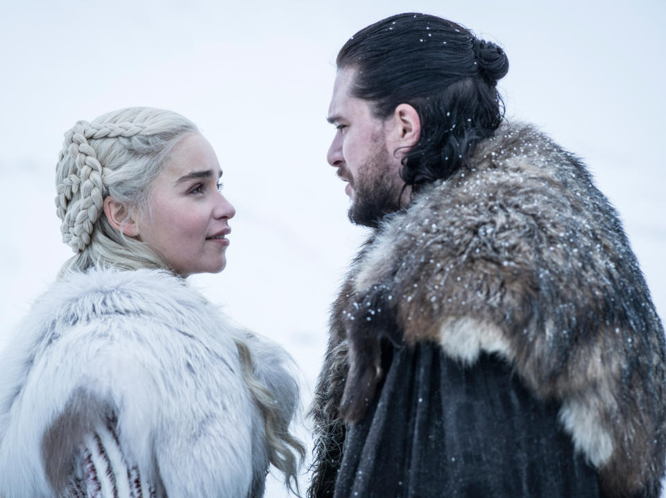 Daenerys and Jon Snow. (PHOTO: Helen Sloan/HBO)