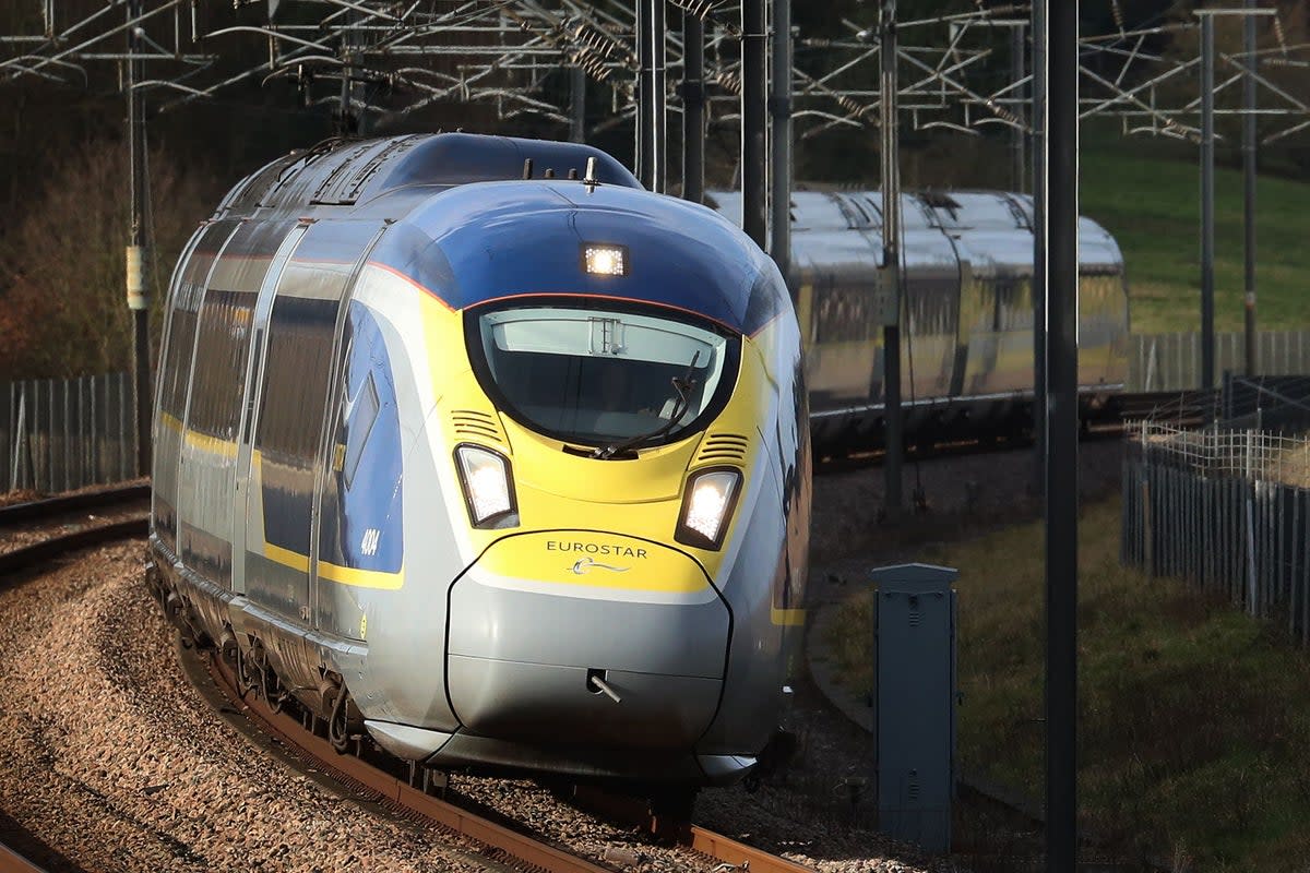 The pandemic saw a drop in those travelling on the rails between the UK and France  (Gareth Fuller/PA)